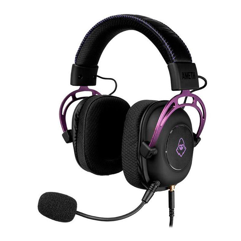 Imagem do produto Headset Gamer Mancer Ameth Purple Edition, Som Surround 7.1, Drivers 50mm, Preto, MCR-AMT-BL01 em Magazine Luiza